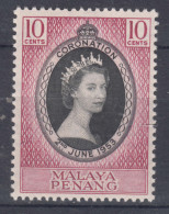 Malaya Penang 1953 Mi#27 Mint Hinged - Penang