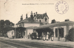 Condé Sur Huisne * 1907 * La Gare ( Vue Intérieure ) * Ligne Chemin De Fer Orne * Villageois - Altri & Non Classificati