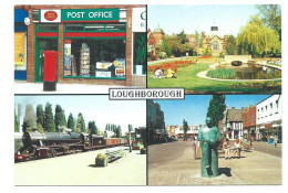 Leicestershire   Postcard Loughborough Multiview Larger Format. Post Office Etc Unused - Autres & Non Classés