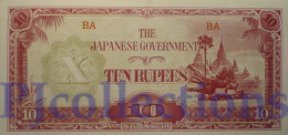 BURMA 10 RUPEES 1942/44 PICK 16a UNC - Autres - Asie