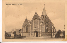 MOERBEKE  WAAS  DE KERK           2 SCANS - Mörbeke-Waas