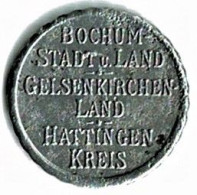 ALLEMAGNE / NOTGELD / STADT BOCHUM / 10 PFG../ 1918 / ZINC / 20.2  Mm / ETAT TB / 48.1 - Monetari/ Di Necessità