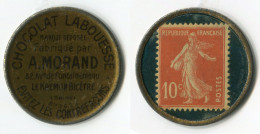 N93-0741 - Timbre-monnaie Chocolat Labouesse 10 Centimes - Kapselgeld - Encased Postage - Monétaires / De Nécessité