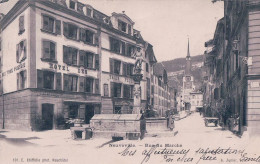 La Neuveville BE, Rue Du Marché, Hôtel Des Trois Poissons (101) - La Neuveville