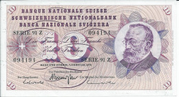 SUISSE   -  10  Francs  1974   -   Schweiz   -- UNC --   Switzerland - Switzerland