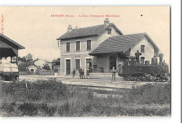 CPA 55 Revigny La Gare Et Le Train Tramway - Revigny Sur Ornain
