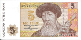 KAZAKHSTAN   -   5  Tenge  1993   -- UNC --   Kurmangazi : Musicien Kazakh - Kazachstan