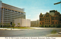 1 AK USA / Texas * New And Old County Courthouse And Kennedy Memorial In Dallas * - Dallas