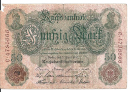 ALLEMAGNE 50 MARK 1910 VG+ P 41 - 50 Mark