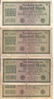 ALLEMAGNE 1000 MARK 1922 VG+ P 76 ( 4 Billets ) - 1.000 Mark