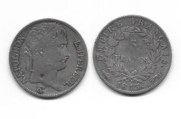 NAPOLEON I . 5 FRANCS 1813 UTRECHT . - 5 Francs