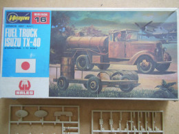 Maquette De Camion Citerne Militaire Japonais ISUZU TX-40 Au 1/72 - Fabricant Hasegawa - Incomplet - Camions & Remorques
