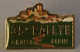 76129-Pin's.35 Em Rallye Automobile Grasse Alpin. - Rallye