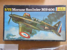 Maquette De Morane-Saulnier MS-406 Au 1/72 - Fabricant Heller - Complet - Aerei
