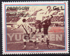 PARAGUAY 1986 - 1v - MNH - Paraguay Vs Belgium Football Fußball Fútbol Soccer Calcio Futebol Voetbal - Belgique Belgica - 1930 – Uruguay