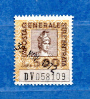 Italia- Usato-1961- Marca Da Bollo-Imposta Generale Sull'Entrata £ 500 , Cat.Unif . N°139 . - Fiscale Zegels