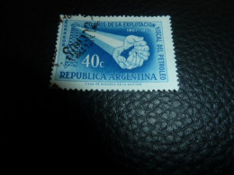 Republica Argentina - Industrie Pétrolière - 40 Centavos - Yt 580 - Bleu - Oblitéré - Année 1957 - - Usati