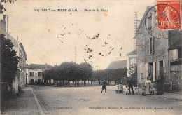 Saâcy Sur Marne            77         Place De La Poste  Et Le Bureau                       (voir Scan) - Other & Unclassified