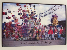 CPM - ONE OF THE SPECTACULAR CARNIVAL BANDS DURING THE PARADE ON STAGE AMERIQUE ANTILLES TRINIDAD - Trinidad