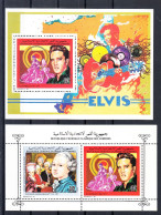 Comores-1991-Feuillet Poste Aérienne302** Et Feuillet** (536+Poste Aérienne 302)-Elvis Presey - Elvis Presley