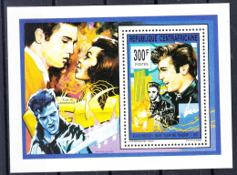 République Centrafricaine-1993-4 Feuillets **867,868,869 Et Poste Aérienne 408-Elvis Presley - Elvis Presley