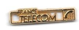 Pin's  Doré  FRANCE  TELECOM - France Télécom