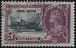 Hong Kong 1935 Used Sc 150 20c GV Silver Jubilee - Gebraucht