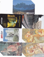 Italy 7 Phonecards Urmet - - - Landscapes, Buidings, Paintings - Pubbliche Ordinarie