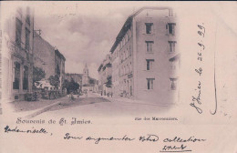 Delcampe - Souvenir De St Imier BE, Rue Des Marronniers (1.10.1899) - Saint-Imier 