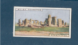 Chromo STONEHENGE Didactique Au Dos 2 Scans 67 X 36 Mm TB WILLS'S Cigarettes RR - Wills