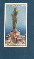 Chromo The Colossus Of Rhodes  Didactique Au Dos 2 Scans 67 X 36 Mm TB WILLS'S Cigarettes RR - Wills