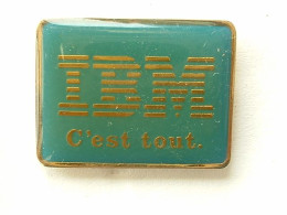 Pin's IBM - C'EST TOUT - Computers