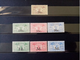 NOUVELLES-HEBRIDES. 1920 - 24 . N° 62 à 79. Lot De 7  NEUFS ++/+ .  Côte YT 2022 : 109,00 € - Ungebraucht