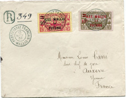 WALLIS ET FUTUNA LETTRE RECOMMANDEE DEPART PROTECTORAT FRANCAIS 13 NOV 32 WALLIS POUR LA FRANCE - Cartas & Documentos