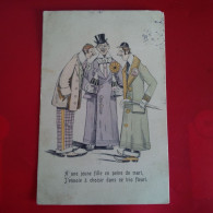 ILLUSTRATEUR A IDENTIFIER HOMME MODE A UNE JEUNE FILLE EN PEINE DE MARI - 1900-1949