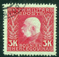 BOSNIA & HERZEGOVINA 1912 Definitive 3 Kr. Used.  Michel 82 - Bosnie-Herzegovine