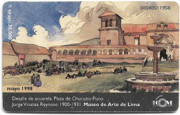 Peru - Telefónica - Museo De Arte De Lima, Chip Siemens S30, 05.1998, 40+5Sol, 30.000ex, Used - Perú