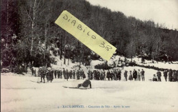 EAUX-BONNES   ( PYRENEES ATLANTIQUES )  CONCOURS DE SKIS . APRES LE SAUT - Sports D'hiver