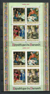 Burundi - 1967 - OCB BL21-21A - MLH * - Perf-Imperf - Kerstmis Noël Christmas Nativity Religion Art Paintings - Cv € 6 - Ongebruikt