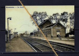 PHOTO  MUNKZWALM ZWALM OOST VLAANDEREN  GARE STATION REPRO - Zwalm