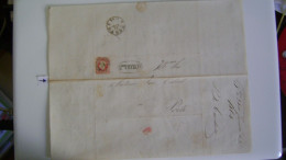 PORTUGAL - LETTER SENT FROM SANTO THYRSO / THYRÇO TO PORTO WITH STAMP OF 25 REIS IN 1864 IN THE STATE - Storia Postale