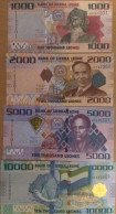 SIERRA LEONE 1000 2000 5000 10000 Leones 2021 P 30 31 32 33 UNC Ful Set Of 2021 Last Two Matching Numbers - Sierra Leona