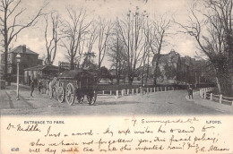 ANGLETERRE - Ilford - Entrance To Park - Carte Postale Ancienne - Altri & Non Classificati