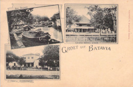 INDONESIE - Groet Uit Batavia - Grand Hotel Java - Kali Besaar - Carte Postale Ancienne - Indonesia