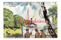 Sweden Sverige Suede Schweden Gota Canal Tourist Line Gothenburg Stockholm  AK Postcard Carte Postale Vykort Brevkort - Schweden