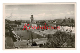 Sweden Sverige Suede Schweden Göteborg Stora Hamnkanalen Och Gustav Adolfs Torg AK Postcard Carte Postale Vykort - Suède