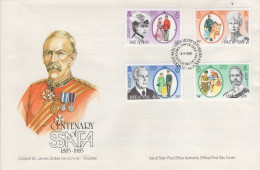 Isle Of Man 1985 FDC Sc 287-290 Soldiers, Sailors, And Airmen's Families Assn - Isle Of Man