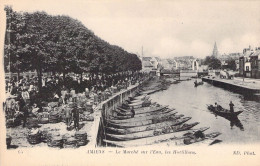 FRANCE - 80 - AMIENS - Le Marché Sur L'eau - Les Hortillons - Carte Postale Ancienne - Amiens