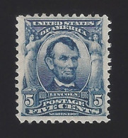 US #304 1902-03 Blue Wmk 191 Perf 12 Mint OG LH F-VF SCV $60 - Unused Stamps