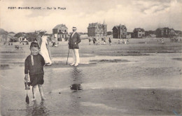 FRANCE - 80 - FORT MAHON - Sur La Plage - Carte Postale Ancienne - Fort Mahon